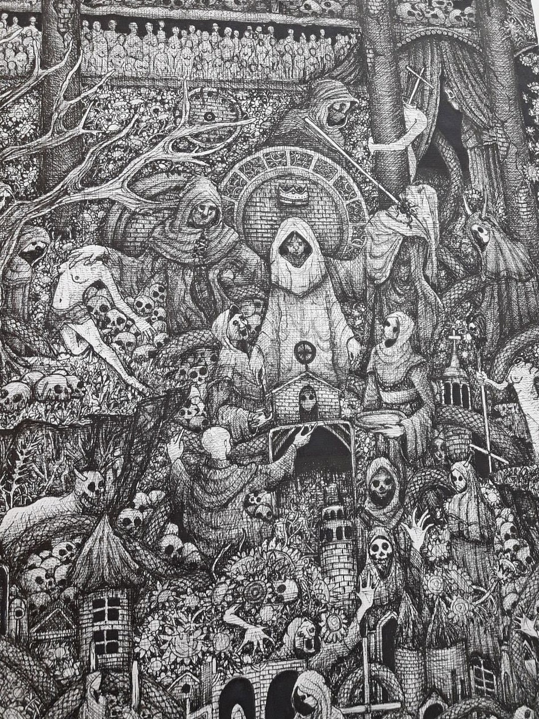 裏切りの暗いイラスト、暗い絵、即時ダウンロード、デジタル