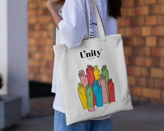 Unity Tote Bag | Minimalist Tote Bag | Cotton Tote Bag | Canvas Tote Bag | Aesthetic Tote Bag | Shopping Bag | Art Bag | Eco Friendly Bag