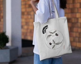 Taguchi Tomoki Tote Bag | Cotton Tote Bag | Japanese Art | Canvas Tote Bag | Aesthetic Tote Bag | Shopping Bag | Art Bag | Eco Friendly Bag