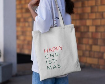 Christmas Tote Bag | Christmas Gift | Grocery Bag | Shoulder Bag | Canvas Tote Bag | Aesthetic Tote Bag | Shopping Bag | Gift For Her