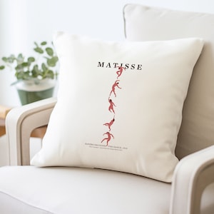 Matisse The Dance Cotton Pillow Cover | Pillow Case | Modern Home Decor | 17x17 Pillow Cover | Decorative Pillow | Boho Decor | Unique