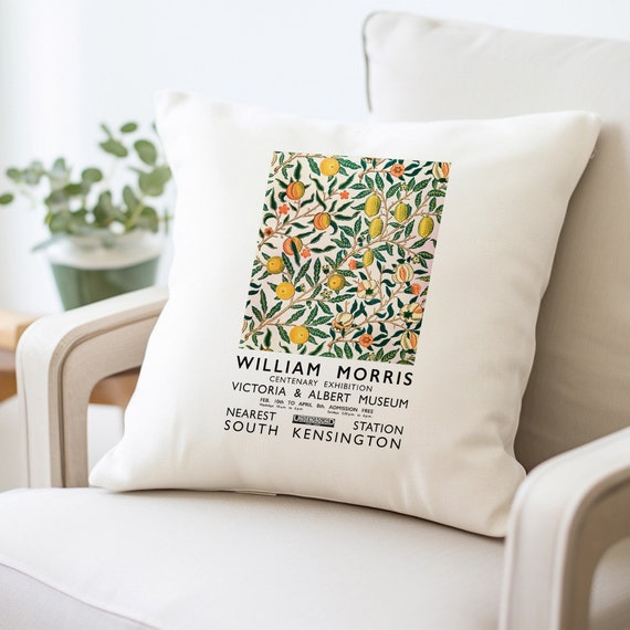 William Morris Cotton Pillow Cover Pillow Case Modern Home Decor 17x17 Pillow Cover Decorative Pillow Boho Decor Christmas Gift Etsy