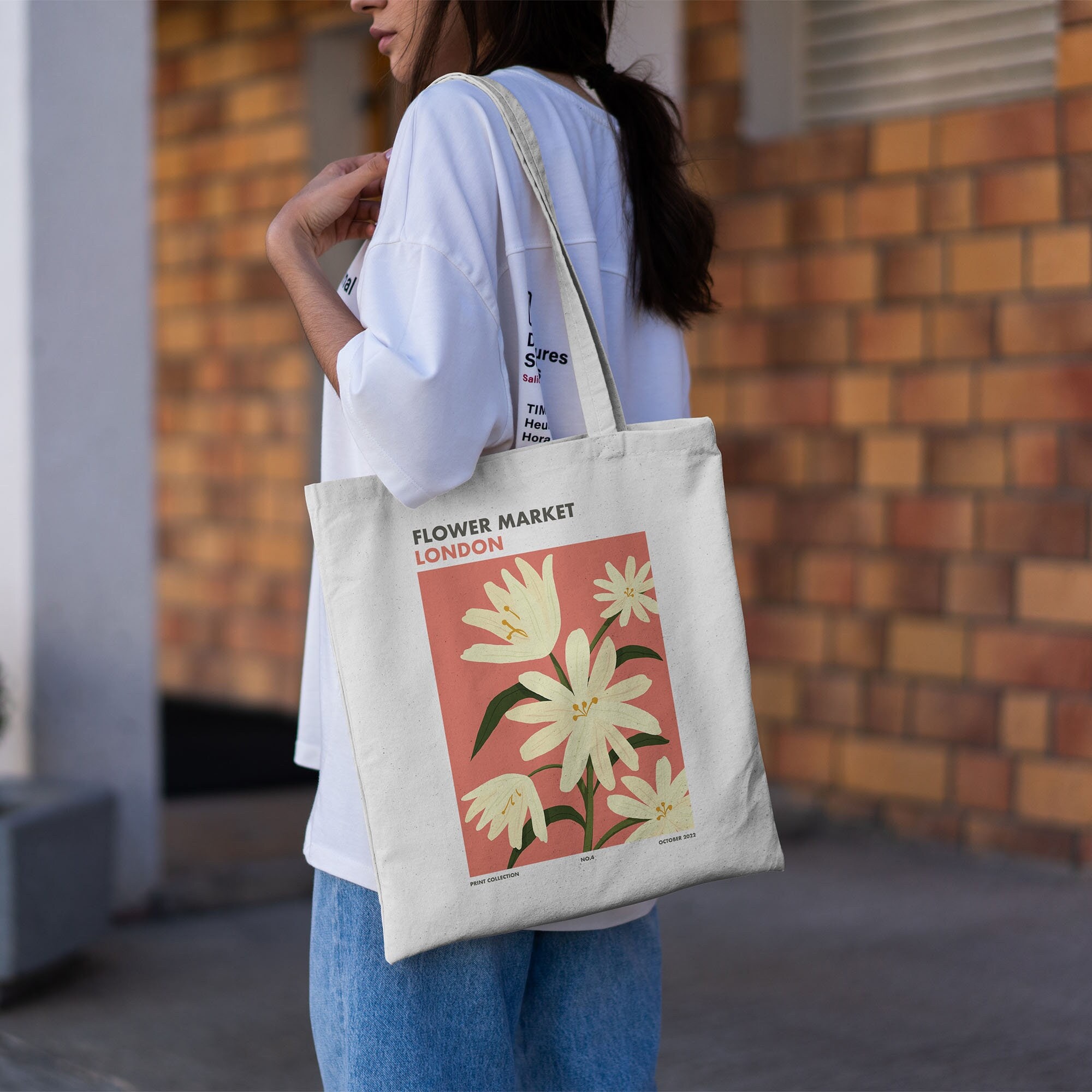 韓国可愛い雑貨☆London Grocery Market/Cotton Market Bag Designer fashion, Seoul-fully created | W Concept
