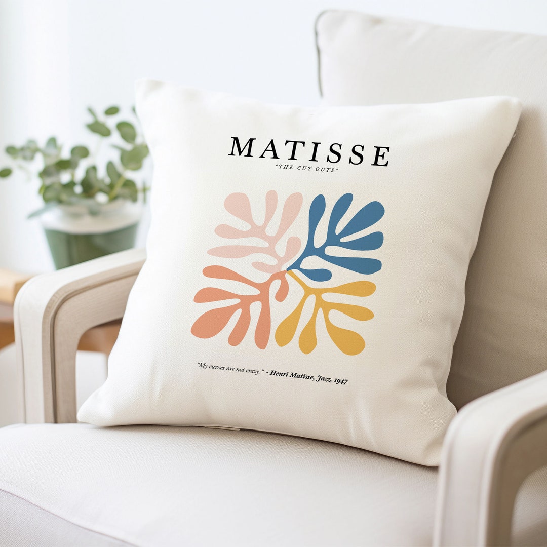 Henri Matisse Cut Outs Cotton Pillow Cover Pillow Case Etsy