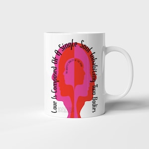 Minimalist Love Coffee Mug | Art Mug | Art Gift | Tea Mug | 11oz Coffee Mug | Art Lovers gift | Ceramic Mug | Pop Art | Gift For Him