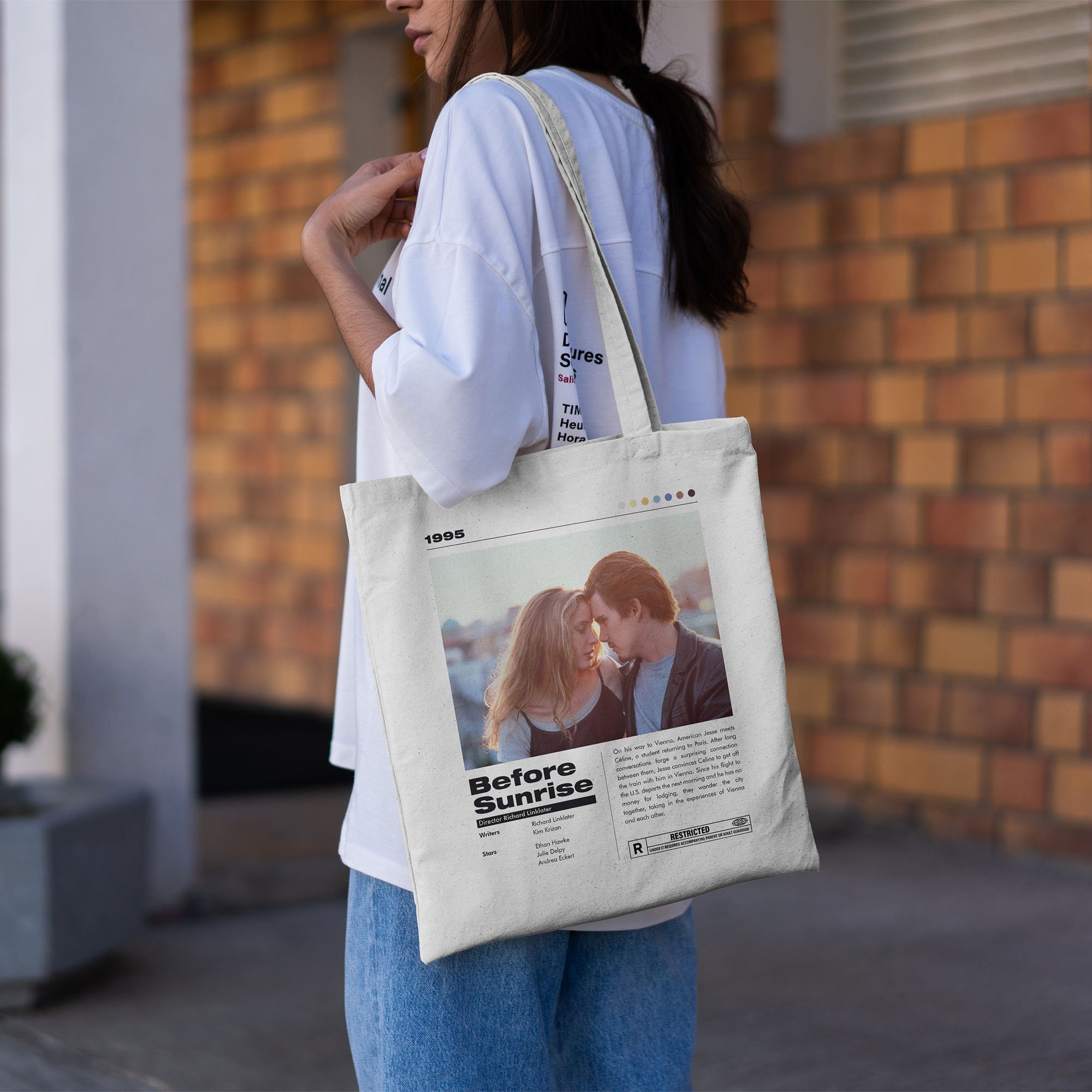 Before Sunrise Tote Bag Before Sunrise Print Movie Tote 