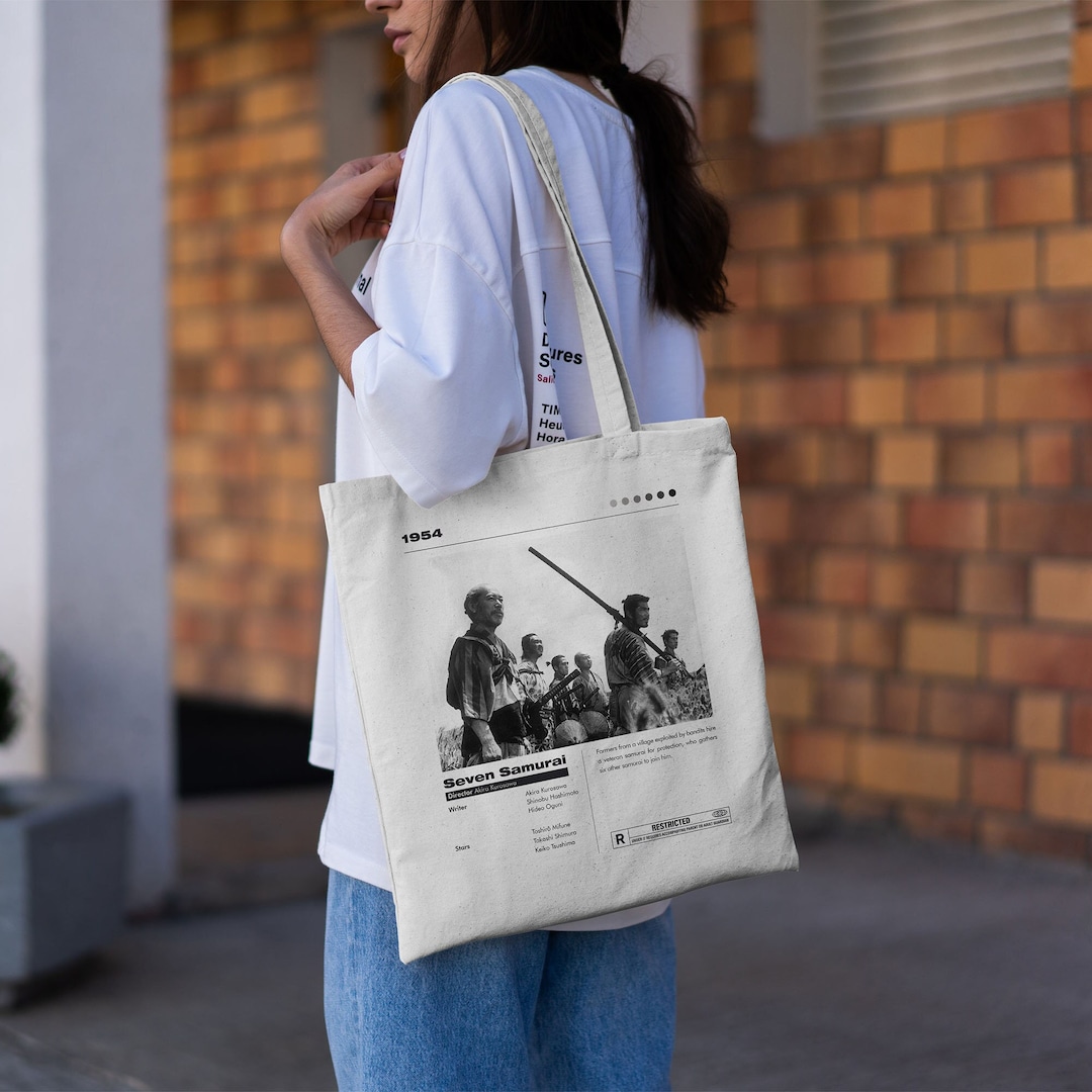Seven Samurai Tote Bag | Movie Tote Bag | Cotton Tote Bag