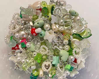 Fairycore Bead Soup Mix | Nature Themed Jewelry Making Supplies (Read Desc)