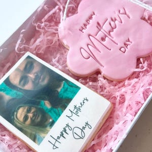 Personalised Birthday Polaroid Photo Biscuit Gift Box | Engagement Gift Wedding Favours Valentines Day Fathers Day Bridesmaid Proposal |