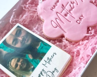 Personalised Birthday Polaroid Photo Biscuit Gift Box | Engagement Gift Wedding Favours Valentines Day Fathers Day Bridesmaid Proposal |