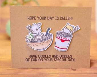 Oodles of Fun Birthday Card: Handmade Greeting Card