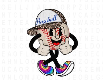 Baseball png, Baseball Sublimation Design, Baseball Clipart, Baseball numérique, Baseball imprimable, Équipe de sport, Amateur de baseball png, Baseball Mom png