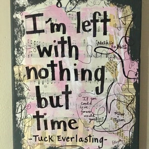 Tuck Everlasting art music Broadway musical theater theatre gift movie wall art home decor sign poster movie time hope adventure film canvas