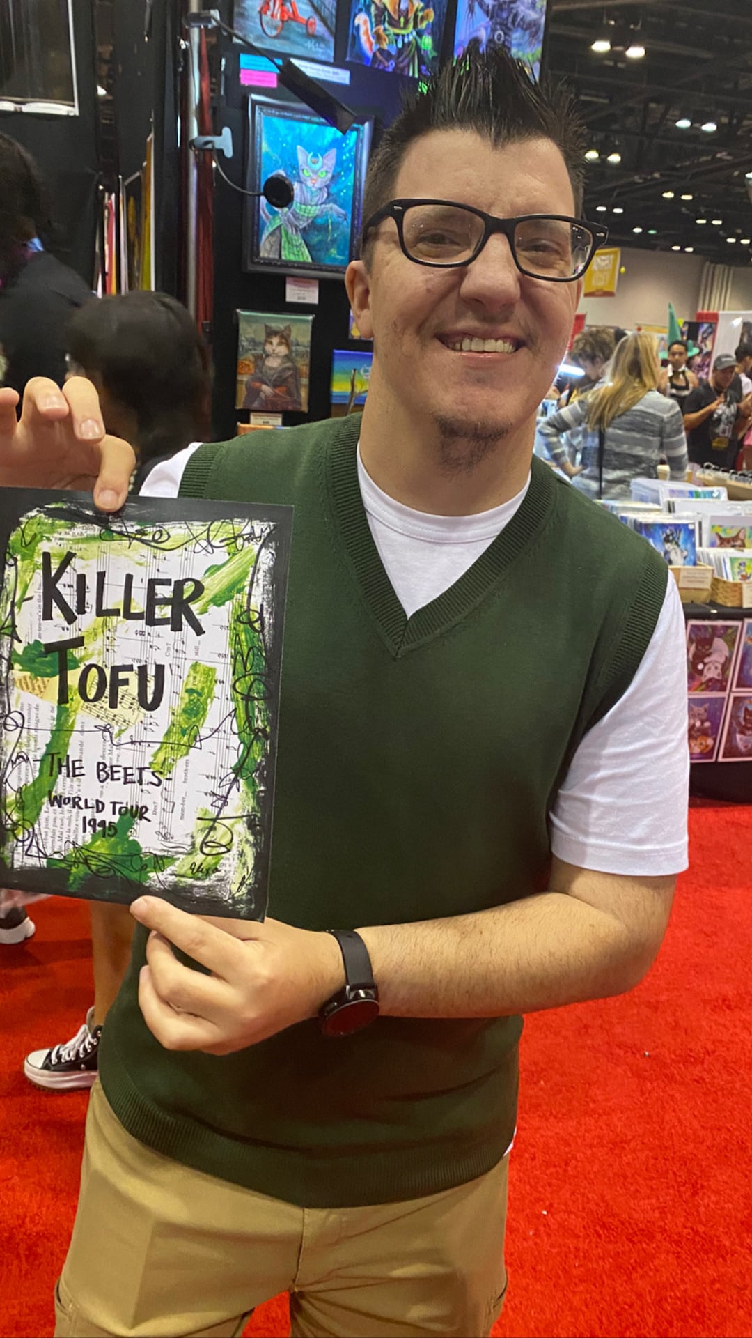 Doug Funny Art THE BEETS Killer Tofu Painting Nickelodeon Patty