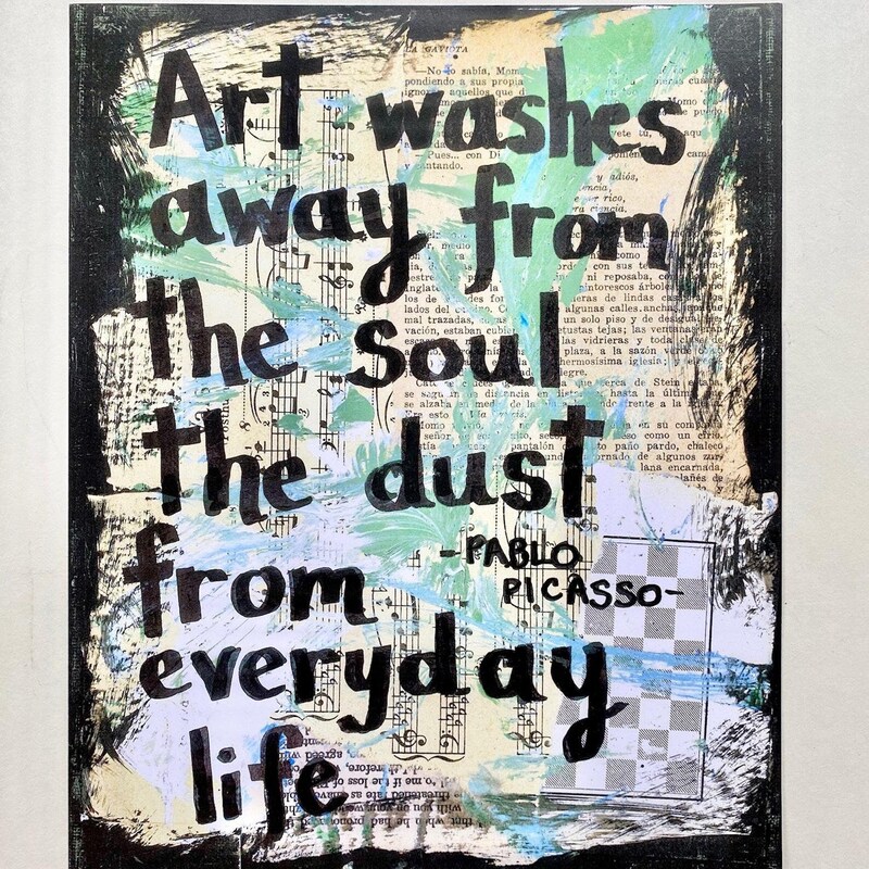 Picasso Quote - Etsy
