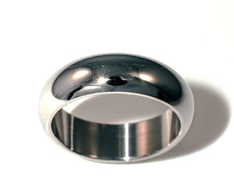 Stainless Steel Wedding Band Ring for Men Casual Ring Finish Brushed Polish Perfect Wedding Gift for Him Durable Everyday Wear Band Ring