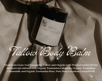 Whipped Tallow Body Balm | Grass-Fed & Grass-Finished Tasmanian Tallow | Body Cream to Deeply Moisturize