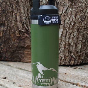  YETI Rambler 36 oz Bottle Retired Color, Vacuum Insulated,  Stainless Steel with Chug Cap, Highlands Olive : Sports & Outdoors