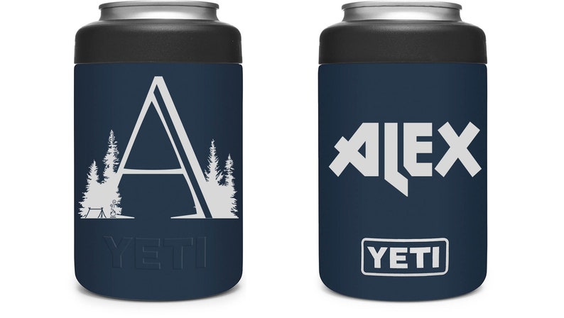 Personalized Engraved Yeti Colster 12oz Camping Monogram - Etsy