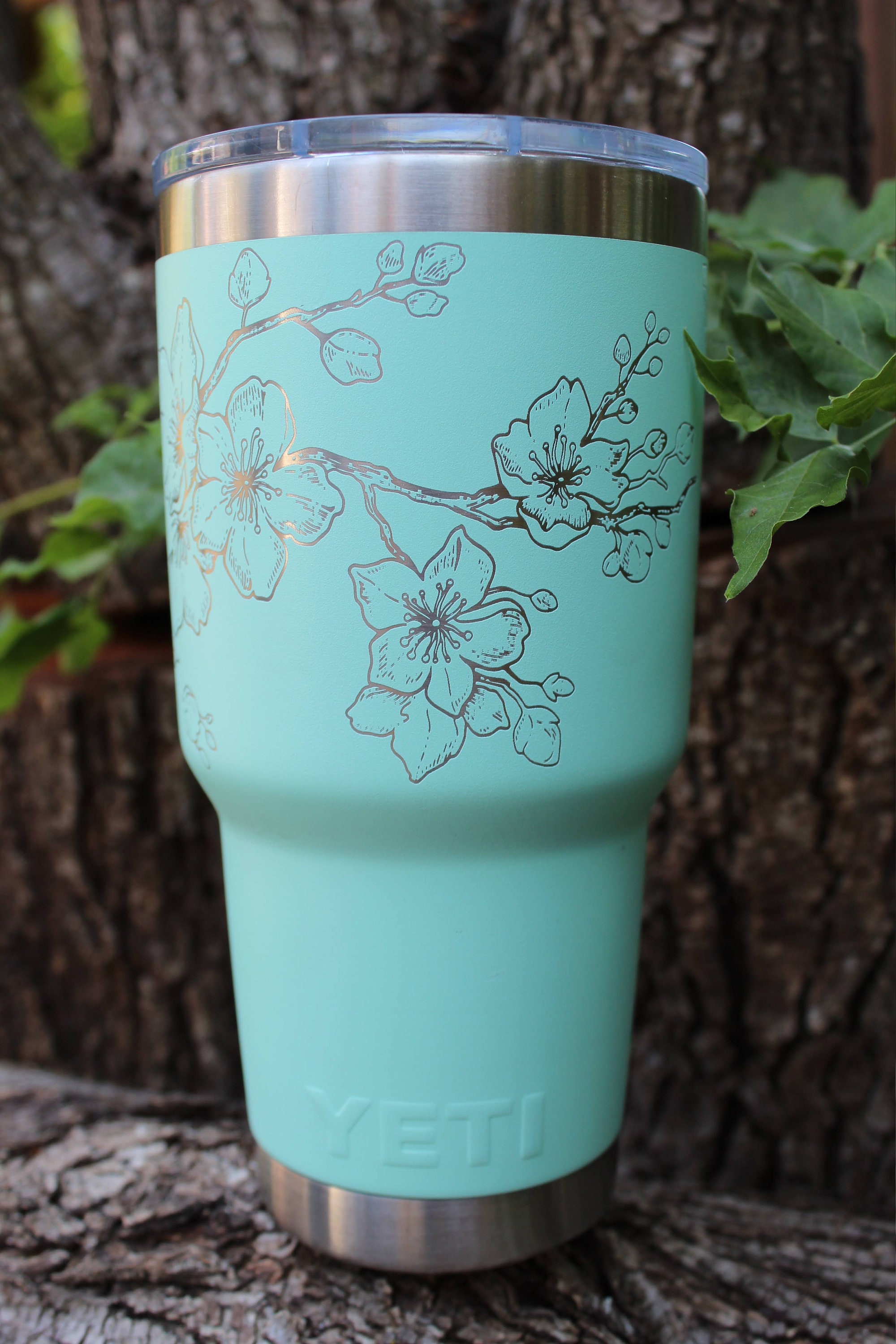 Custom Engraved Yeti 30oz Tumbler 360 Cherry Blossom - Etsy