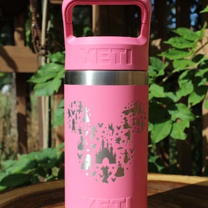 Personalized Engraved Yeti Kids Disney Tumbler W/ Non Leak Lid