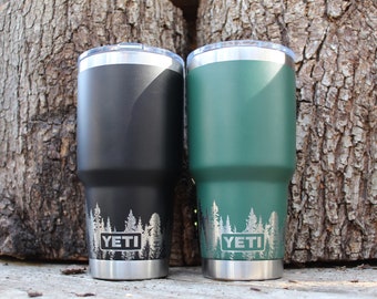 Custom Engraved Yeti 30oz Tumbler 360 Forest
