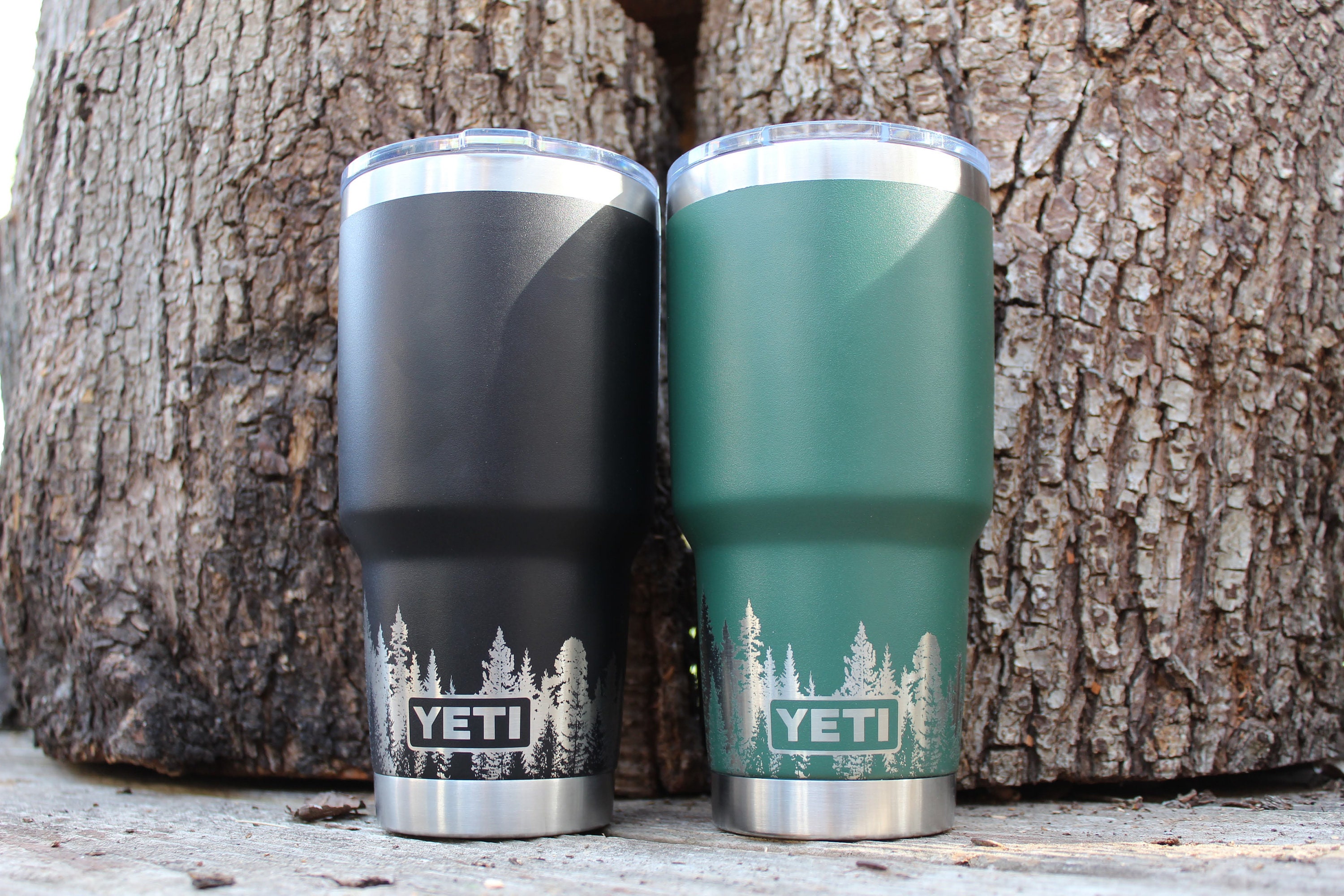 Yeti 30oz Alpine Yellow Sunflower Laser Engraved 360 Degree 