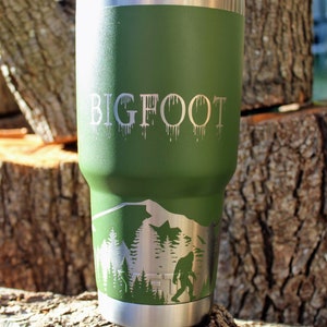 Custom Engraved Yeti 30oz Tumbler 360 Sasquatch In Forest