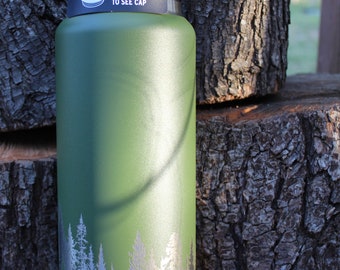 Personalized Engraved Yeti 36oz Bottle Forest 360