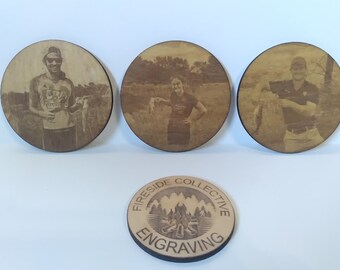 Custom Laser Engraved Coasters