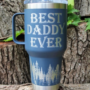 Personalized Engraved Yeti 30oz Travel Mug 360 Forest