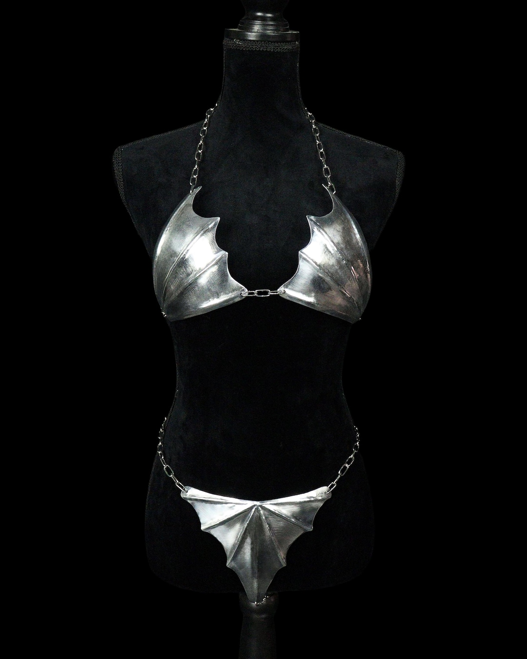 Bat Metal Armor Bikini Set | Handmade Bat Wing Metal Bra and Bottom | Medieval Fashion | Chain Armor | Fluted Bat Armor - Etsy Australia