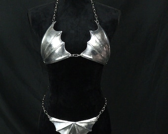 Eclipse Fluted Bat Armor Bikini Set