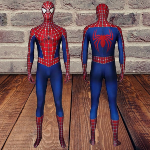 Spiderman Costume - Halloween Cosplay Bodysuit - Peter Parker - Kids & Adults Costume