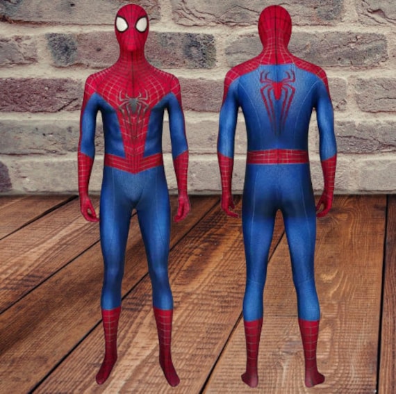 The Amazing Spiderman Costume Halloween Cosplay Bodysuit Peter Parker Kids  & Adults Costume 