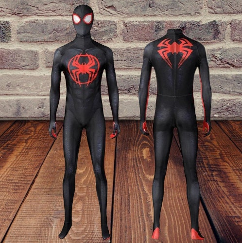 Miles Morales Smile Hero Costume pour enfants et adultes, costume