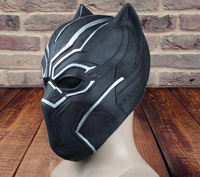 Black Panther Inspired Costume & Mask Halloween Cosplay Jumpsuit Adults