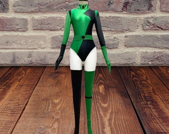 Shego Inspired Costume - Halloween Cosplay Bodysuit - Adults Costume