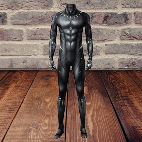 Adult Black Panther Muscle Costume - Black Panther