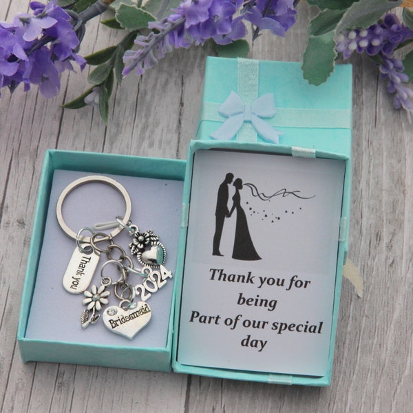 Personalised Wedding Keepsake Gifts Thank you Bridesmaid,Mother of Bride,Mother of Groom,Engagement Gift,Wedding Favour