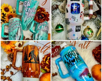 Custom Stanley Tumblers, HydroJug Travelers , Yeti  (OR DUPES)