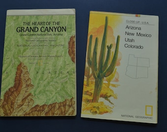 Vintage Nat'l Geographic maps of American Southwest