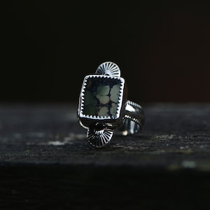Anello con timbro turchese Bar Treasure Mountain