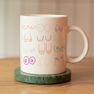 Boob | Boobie | Booby | Breast White glossy mug
