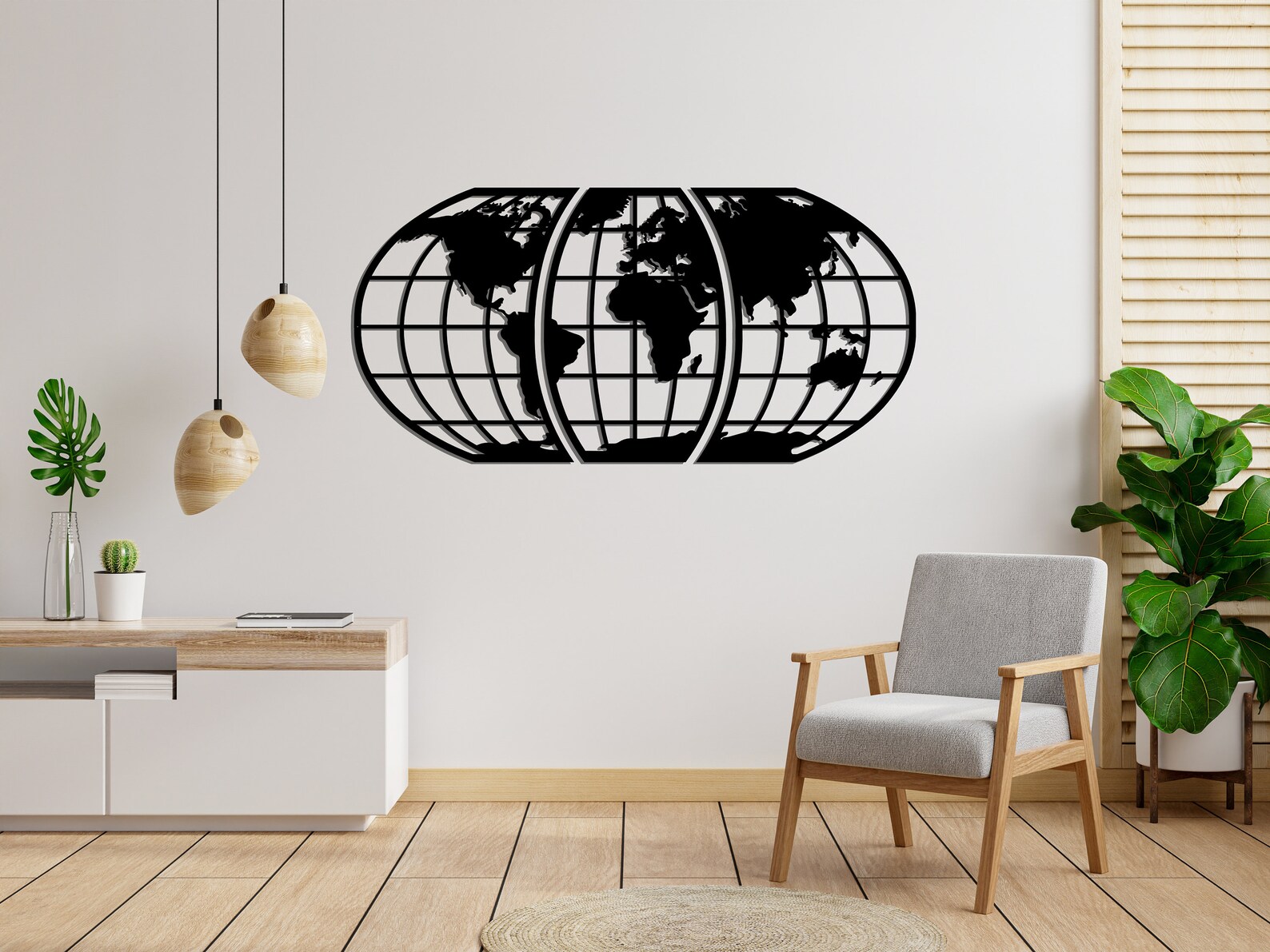 World Map Metal Wall Decor World Metal Wall Art Metal Wall Etsy