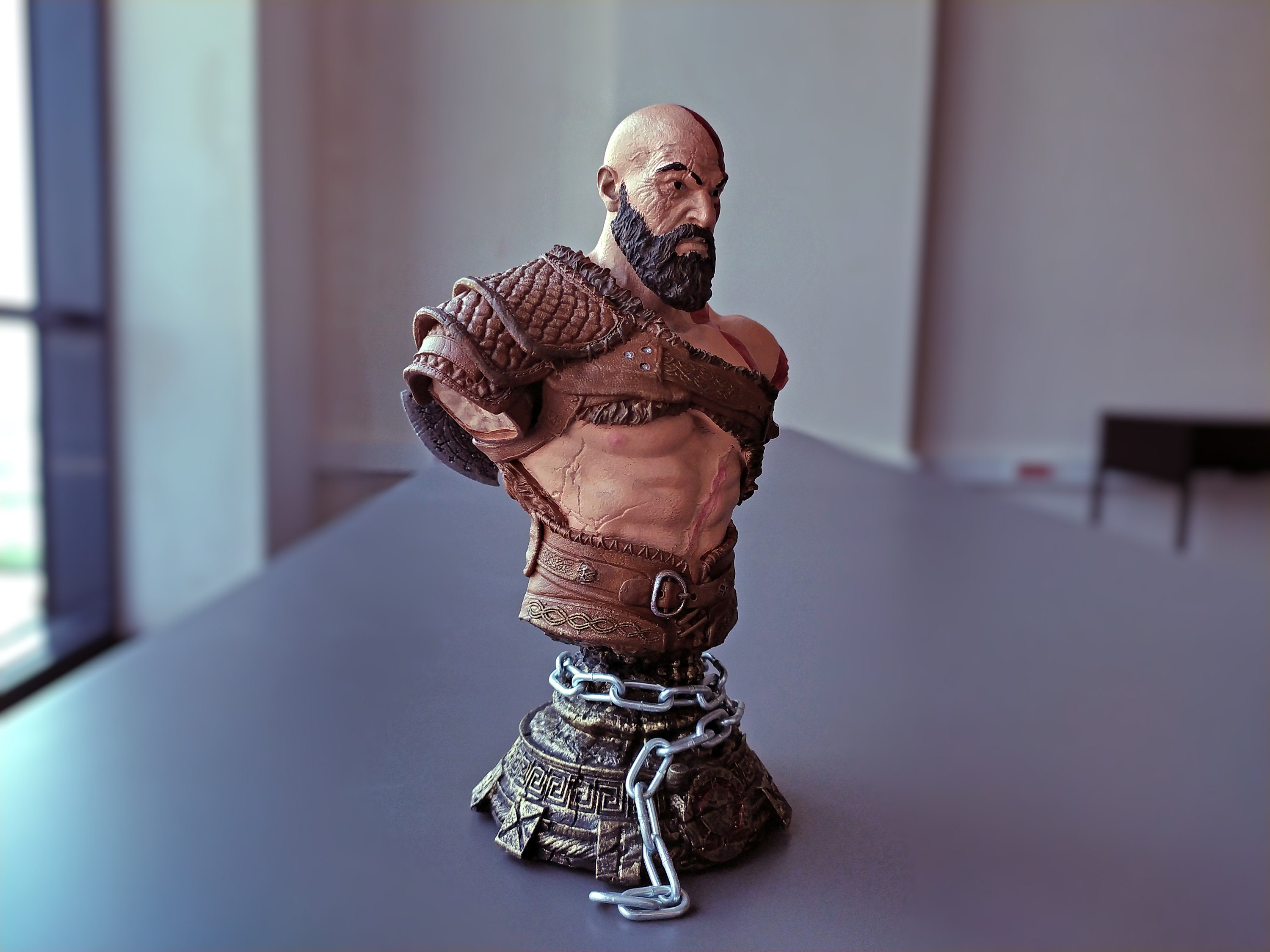 Busts and bas-reliefs of famous people - Kratos God of War