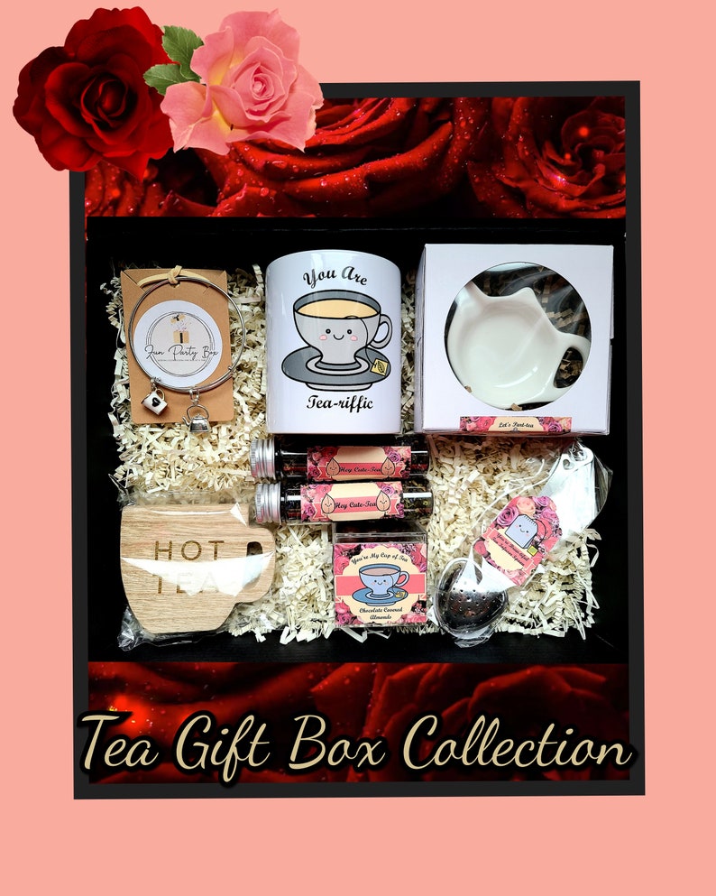 Tea Themed Gift Box spill the Tea Etsy