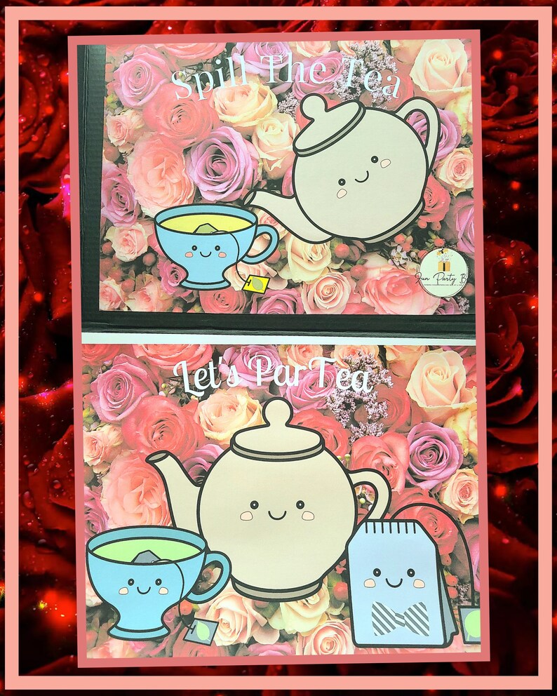 Tea Themed Gift Box spill the Tea Etsy