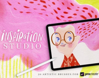 Real Paint Texture Procreate Brushes: Artist Set + Canvas (PDF Guide Included)