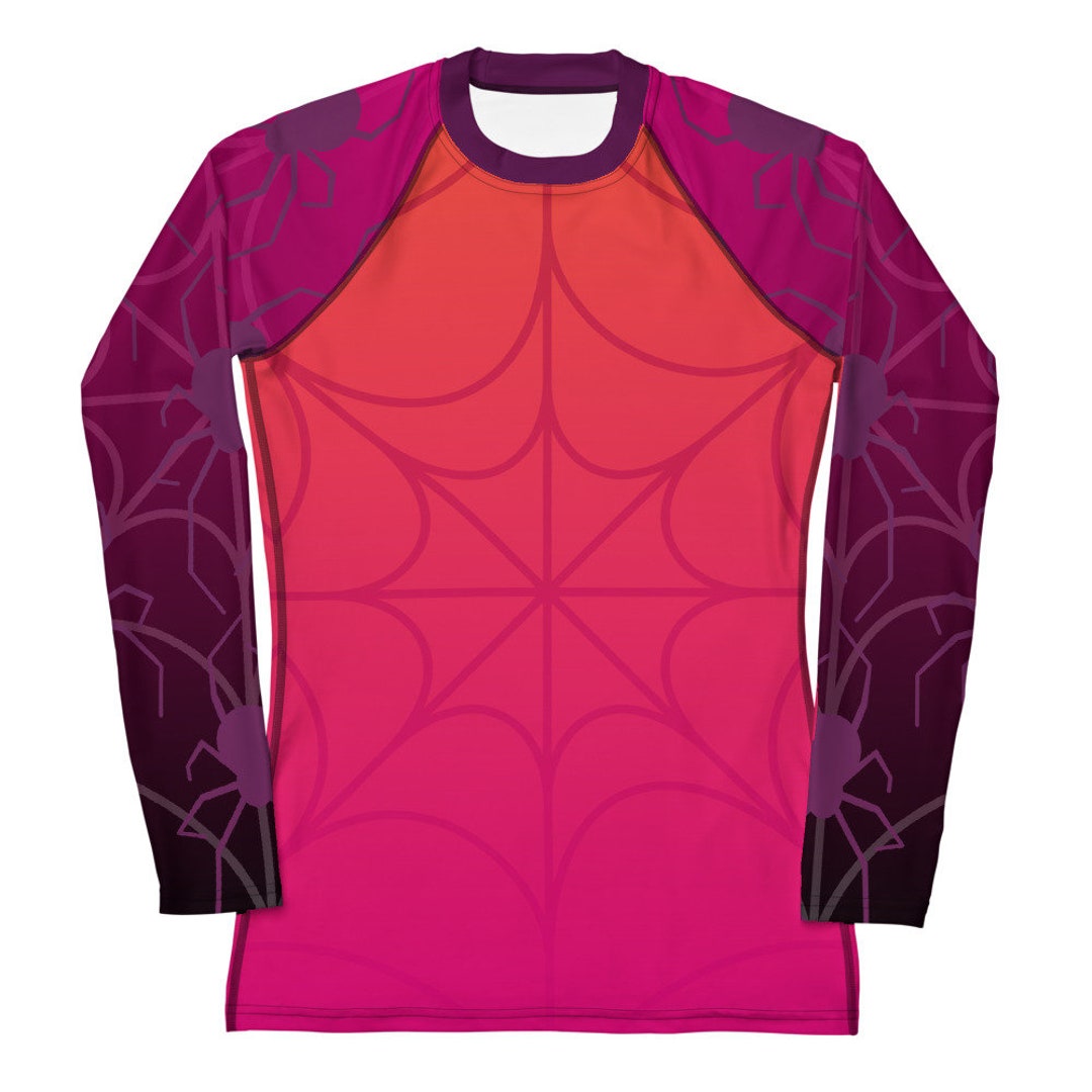 Women's Rash Guard WEB Purple and Orange - Etsy